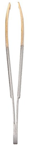 Titania Solingen - Pinzas rectas (punta dorada, 1 x 14 g)