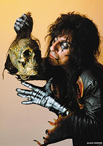 Unbekannt Alice Cooper- with Skull 1987 Poster 84x60cm