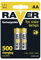 Raver by EMOS - Solar AA Mignon Akkus - aufladbare Batterien für Solarlampen - NiMH - 1,2V, HR6, 600 mAh - Betriebstemperatur -20 °C bis +50 °C - min. 500 Ladezyklen - 2 Stück