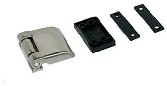 Cerniera Vania 8102.3 MASTER per scuretto universale, nuova versione arrotondata con PERNI E VITI IN ACCIAIO INOX. PER PROFILI SORMONTO E COMPLANARE (RAL 9010 BIANCO)