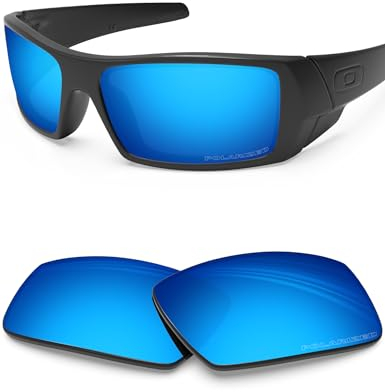 BlazerBuck Anti-salz Polarisierte Ersatzgläser für Oakley Gascan - Eisblau