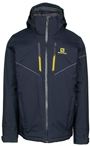 Salomon Herren Ski-Jacke mit Kapuze, STORMRACE JKT M, Synthetik, blau (Night Sky), Größe: XL, LC1192900