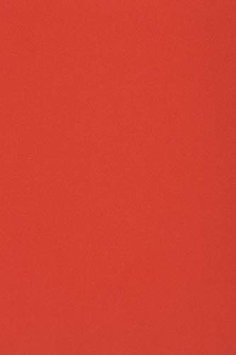Netuno 20 x Tonkarton DIN A4 210x 297 mm Rot 250g Burano Rosso Scarlatto Bastel-Karton farbig Fotokarton A4 bunt Karton Hochzeit Taufe Weihnachten Geburtstag DIY-Karten buntes Tonpapier