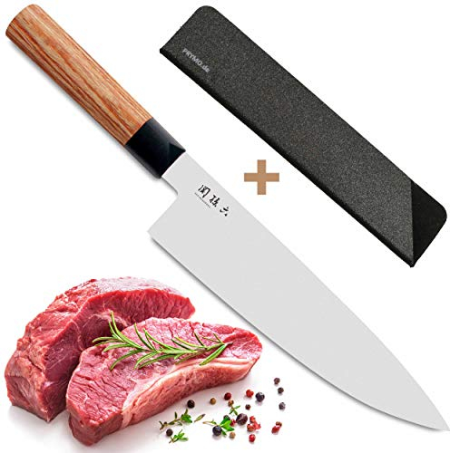 KAI Seki Magoroku Kochmesser Redwood Chefmesser MGR-200C 20 cm mit Klingenschutz