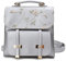 Asge Stickerei Schulrucksack Rucksack Damen Kleiner Backpack Teenage Girls Wasserdicht PU Daypacks Mädchen Teenager Schultasche Lederrucksack (Grau)