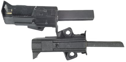 easyPART passend für SCHUNK 074748 Kohlen für AEG Motor wie AEG | 8996454255770 Aufdruck L für Waschmaschine, 00167517, 899645425577, 484826, 1993, Kohlenmaß, Halter Gesamtlänge, 57 mm