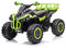 Quad Elettrico per Bambini 12V ATV 1.0 Con Radiocomando 3 Velocità Mp3 USB (Verde)