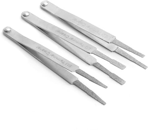Agatige 3Pcs Terminal Cleaner Set, Silver Electrical Contact Cleaner Diamond Terminal Cleaner Set Electrical Terminal Cleaner Terminal Extractor Terminal Cleaner Set Terminal Cleaning Tool