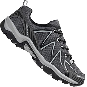 Kirkjubøur® Makalu atmungsaktive Unisex Outdoor Schuhe. Wanderschuhe mit Flexibler Sohle und hoher Dämpfung, in vielen Farben (grau, eu_Footwear_Size_System, Adult, Numeric, medium, Numeric_41)