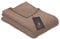 Ibena Kuscheldecke Olbia 130x180 cm - flauschig, warm & waschbar, Fleecedecke Taupe einfarbig