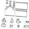 KICHOUSE 18pcs Christmas Cookie Cortadores De Galletas Stainless Steel Cookie Cookie Cookie Cutters for Baking Cake Stencils Cake Mold Biscuit Mold 3D Old Fashioned Set