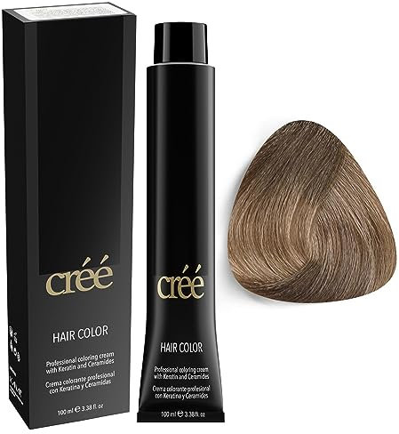 Cree Professional - Tinte permanente para el cabello, 100 ml, 3.4 onzas líquidas (rubio ceniza claro, 8.1)