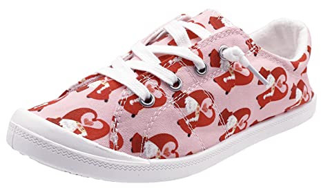 Kayferli scarpe donna scarpe donna scarpe donna stampa scarpe sportive tela moda casual scarpe estive uomo espadrilles donna, rosa intenso, 37 EU
