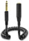 MEIRIYFA 6.35mm 1/4 Audio Cable, 6.35mm TRS Male to Female Audio Stereo Instrument Extension Coiled Spiral Cable for Amplifier, Speaker, Guitar, Microphones, Keyboards