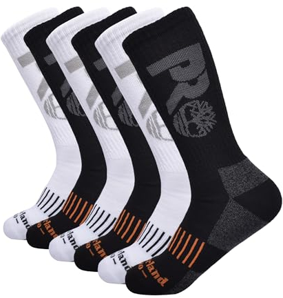 Timberland PRO Confezione da 6 Calzini da Stivale Calze, Nero, XL (Pacco da 12) Uomo