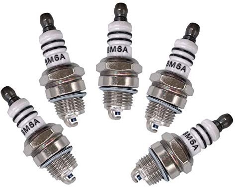 BOOSTI Lot de 5 bougies d'allumage pour tronçonneuse Stihl Dolmar Husqvarna - Remplace NGK BPMR7A Dolmar 965603021 Bosch WSR6F Champion RCJ7Y RCJ6Y