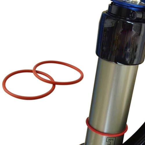 SMZhomeone Hochleistungs-Silikon-O-Ring-Dichtung für 32 mm für Fox für Rockshox Manitou-Gabeln, Rot, 2 Stück