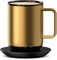 VSITOO S3PLUS Smart Temperature Control Heated Coffee Mug - Manual and APP Controlled, Rechargeable or Battery Powered, LED Light (14 oz Gold)