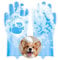 AOZUO Gants de toilettage pour Animaux de Compagnie, Gants de Lavage pour Chiens et Chats, Gants de Bain en Silicone résistants à la Chaleur pour Animaux de Compagnie pour Massage, Gommage épilation