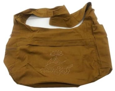 ZUODOOKU Buddhistische Buddha Mönch Tasche Stickerei Baumwolle Shaolin Tempel Kung Fu On-Shoulder Bag Unisex