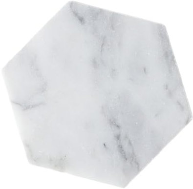 GREENADSCAPE 1pieza Posavasos De Cerámica Natural Soporte para Tazas y Botellas Decoración De Cocina y Hogar Blanco