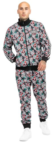 Tapout Men's Jollan Tracksuit, Black/Multicolour, XL