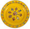 PHENOFICE Frutero Vintage con Plato Esmaltado de Fondo de Color Amarillo de 30 Cm para Uso Diario