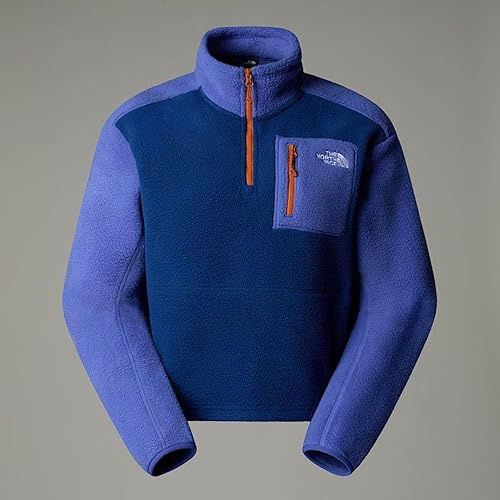 THE NORTH FACE NF0A8843BU4 W YUMIORI 1/4 Zip Sweatshirt Damen Estate Blue/Indigo Plum Größe XS