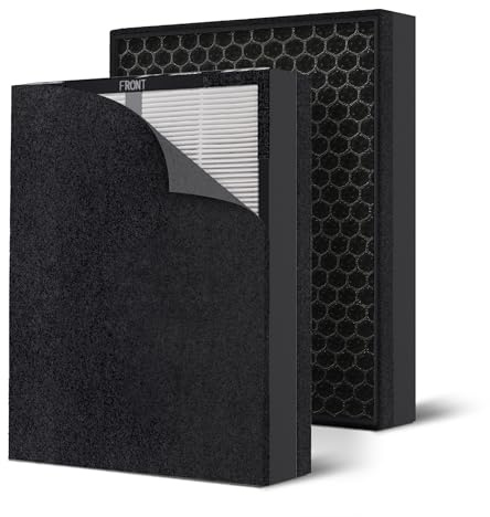 Alphaappliance Genuine Air Purifier Replacement 3-in-1 for AP002 | Pre, HEPA, Activated Carbon, Air Filter Replacement, 3-in-1 Air Filter for Smoke, Pollen, Hair and Odors