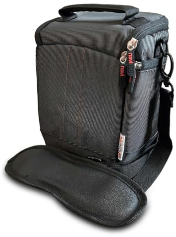 Navitech Etui De Transport pour Appareil Photo Noir Et Sac De Voyage - Compatible avec Le Panasonic Lumix FZ82D Bridge Appareil Photo