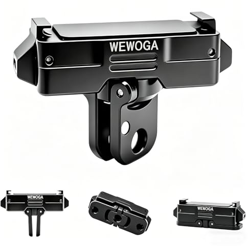 WEWOGA Magnetische Halterung Kompatibel mit DJI Osmo Nano Action 6 | 360°Drehbarer Metall Schnell Wechsel Adapter mit 1/4 Schraube für Stativ und Selfie Stick Montage