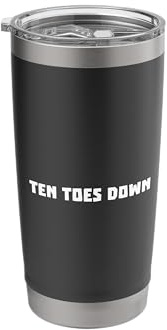Ten Toes Down Fully Committed Funny Island Love Quote Slang Stainless Steel Insulated Tumbler