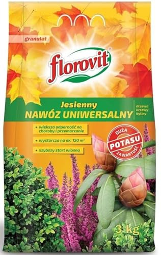 Concime Autunno Universale 3kg - Fertilizzante NPK Poca Azoto - Orto Giardino