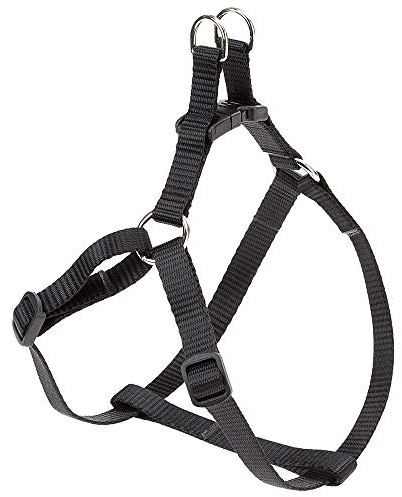 Ferplast Hundegeschirr Kleine Hunde Easy XS, verstellbares Katzengeschirr, einfach zu tragen, 33–46 cm. Schwarz