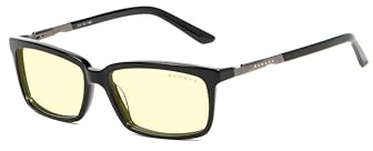 GUNNAR - Gaming and Computer Glasses - Blocks 65% Blue Light - Haus, Onyx, Amber Tint