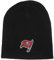 Tampa Bay Buccaneers Black Skull Cap - NFL Cuffless Beanie Knit Hat