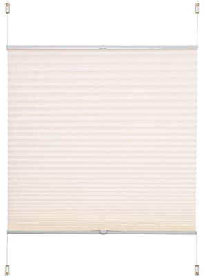 Liedeco Klemmfix-Plissee verspannt beige 090 x 130cm