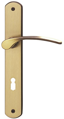 Alpertec 32740063 Amos-LS Messing brüniert für Zimmertüren Drückergarnitur Türdrücker Türbeschläge Neu