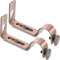 WINOMO Gardinenstange Halterung, Metall Wandhalterung Verstellbare Halterungen Vorhangstange 18mm-22mm Gardinenstangen Halter für Schlafzimmer Kleiderstange Hause Büro, Rote Kupferfarbe