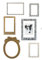 Komar Deco-Sticker FRAMES | 50 x 70 cm | Wandtattoo, Wandbild, Wandsticker, Wandaufkleber, Walltattoo, Bilderrahmen, Hund, Foto Collage, Gold, Weiß, Schwarz | 19711h