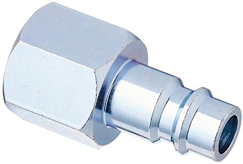 Milton S-763-1 3/8 FNPT HIGHFLOWPRO V-Style/European Interchange Steel Air Plug Fitting (High Volume Low Pressure Application) - Pack of 2