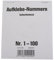 Wolf & Appenzeller 400001 - Gewinnaufklebe-Nummern 1-100, selbstklebend