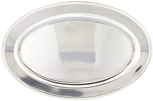 Winco opl-18 Bandeja Ovalada (Acero Inoxidable, 45,7 cm por 11,5