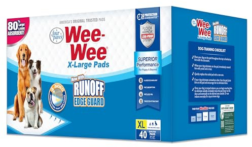 Four Paws Wee-Wee Superior Performance X-Large Dog Pee Pads, 40 Count