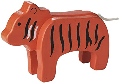 EverEarth Bambus-Tiger aus nachhaltigem Holz – Umweltfreundliches und Robustes Spielzeug zur Förderung von Kreativität – Sicheres Design für Kinder – EE33547