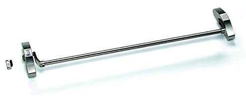 Tesa Assa Abloy Dispositivo antipánico de Empuje, Modelo de sobreponer con un Punto de Cierre de la Gama Universal en Acabado Satinado-INOX Push Univ.1910,900,C8,S/I, Varios, Cuadradillo 8 mm