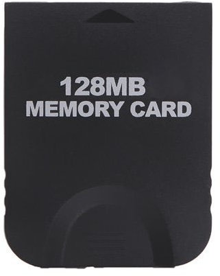 Gamilys 128MB Black Memory Card Compatible for Wii Gamecube