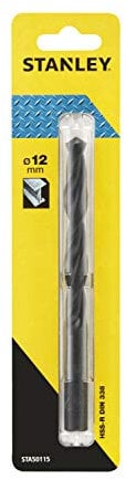 STANLEY STA50115-QZ - Broca HSS-R laminada para metal ø 12mm