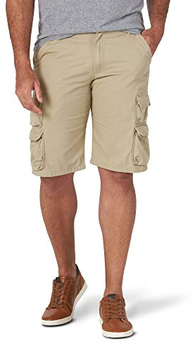 Wrangler Authentics Cargo-Shorts für Herren aus hochwertigem Twill, Camel, 56