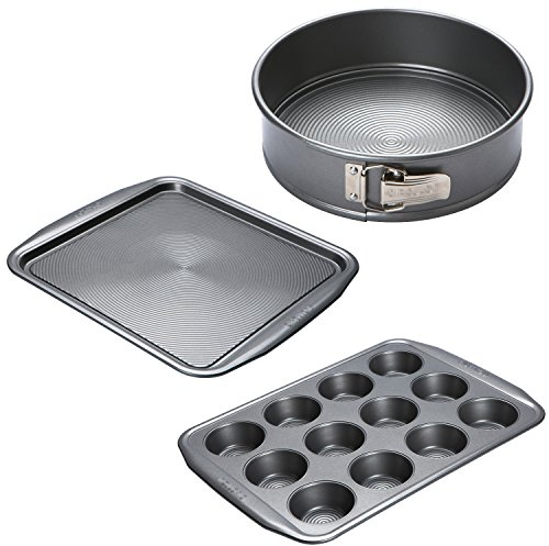 Circulon Momentum - Bandeja para horno, carbono, acero, plata, 34 x 37 x 1.5 cm